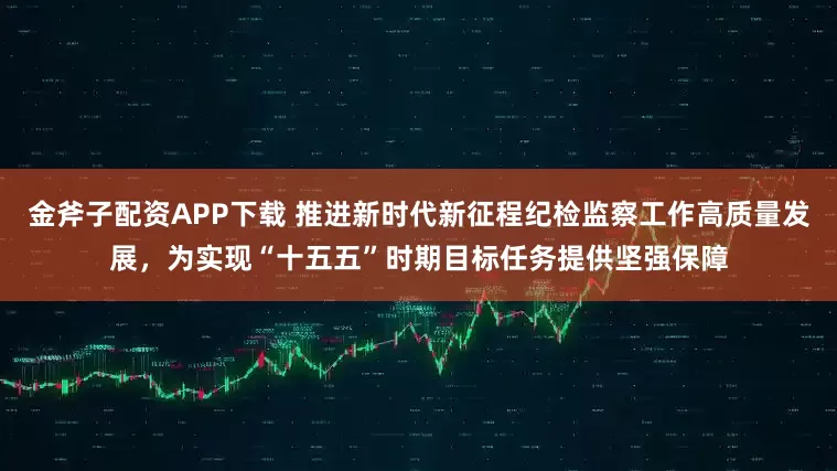 金斧子配资APP下载 推进新时代新征程纪检监察工作高质量发展，为实现“十五五”时期目标任务提供坚强保障